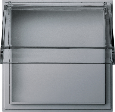 Gira TX-44 Алюминий Панель с прозрачной крышкой 040965