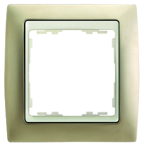 Simon 82 Шампань/Слоновая кость Рамка 3-ая 82734-34