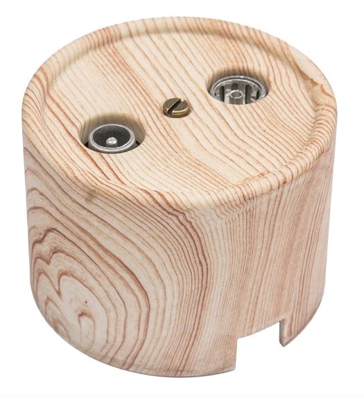 BIRONI Лизетта Пластик Карельская сосна Розетка R/TV-SAT оконечная B1-305-13