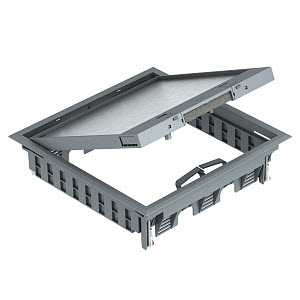 Купить OBO Bettermann Лючок GES9-3S U (универсальный) 12xModul45 (PC/ABS, серый) 7405083