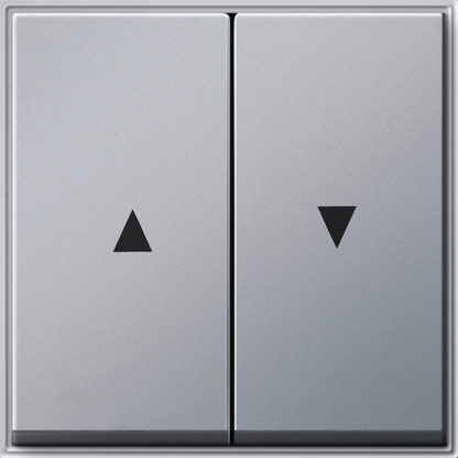 Gira TX-44 Алюминий Клавиша 2-ая для жалюзи со стрелками 029465