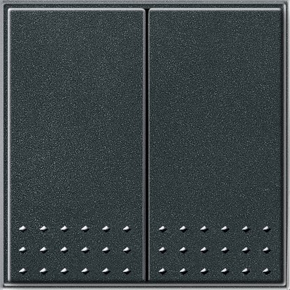 Gira TX-44 Антрацит Переключатель 2 клав. с самовозвратом в сборе 012867