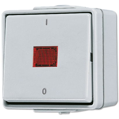 JUNG Выключатель контрольный 10 AX 250 V ~ для накладного монтажа IP44 602KOW