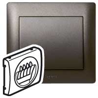 Legrand Galea Life Темная Бронза Накладка аудиорозетки 2-ой 771225