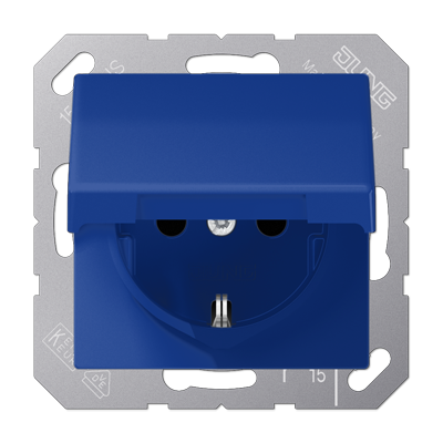 JUNG Накладка на розетку, синий AS1520BFKLBL