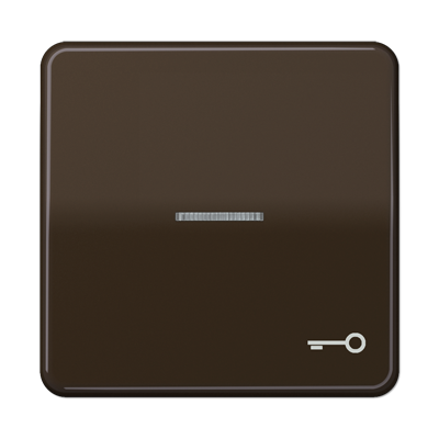 JUNG CD 500/CD plus Коричневая Клавиша 1-ая с/п с символом КЛЮЧ CD590KO5TBR