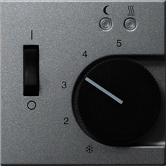 Gira S-55 Алюминий Накладка регулятора теплого пола 149426