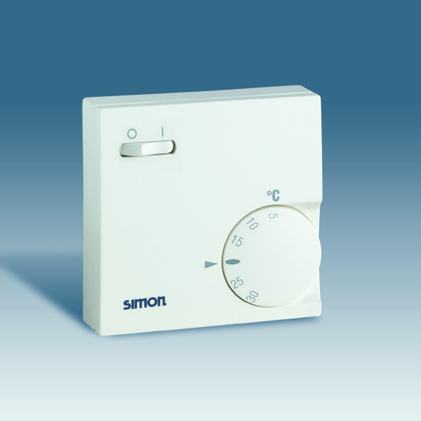 Simon 75 Мех Графит Терморегулятор комнатный, тепло-холод, 10-5А 250В, 5-30град 75503-68