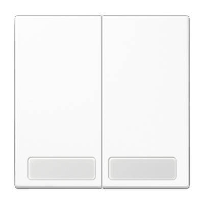 JUNG Клавиши для сдвоенных выключателей с полем для надписи белые LS995NAWW