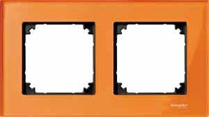 Купить SE Merten SM M-Elegance Стекло Оранжевый кальцит Рамка 2-ая MTN404202