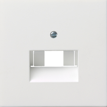 Gira F100 Бел глянц Накладка 1-ой и 2-ой наклон ТЛФ/комп розетки(мех Rutenbeck, Prodax) 0270112