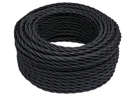 BIRONI Черный матовый Витой провод 3*2,5 10м B1-435-73-10