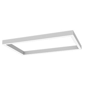 Varton Светодиодный светильник Х-line прямоугольный подвесной 90 Вт 4000 К 1070x575x100 мм RAL9003 белый муар с рассеивателем опал V1-R0-1R828-02OP0-4009040