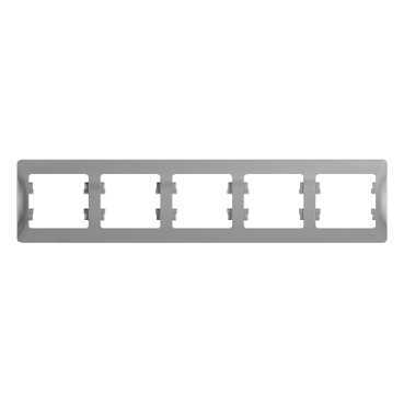 Systeme Electric Glossa Алюминий Рамка 5-ая, горизонтальная