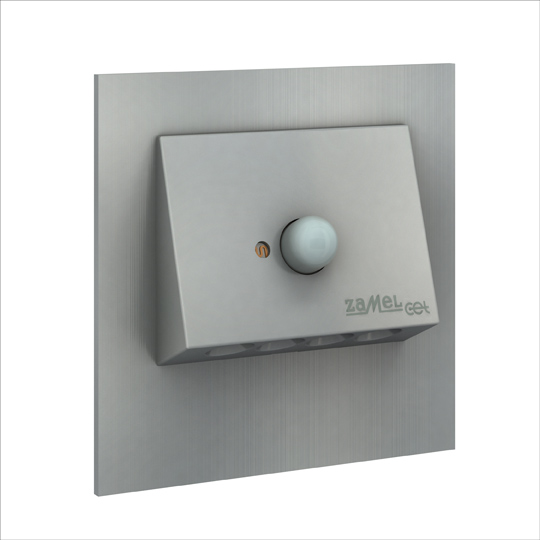 Zamel Светильник NAVI Алюминий/Тепл.бел. в монт.коробку, 14V DC с датчиком движения 11-212-12