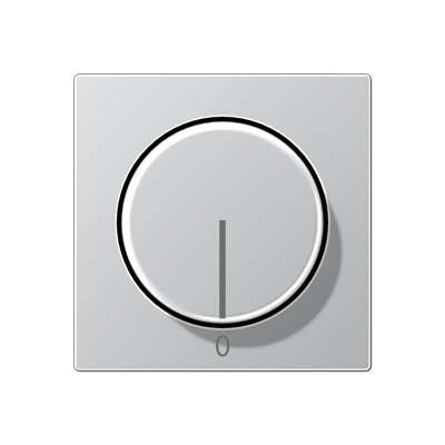 JUNG Алюминий Накладка регулятора скорости 245.20 (лакированный дюропласт) A1540.20AL