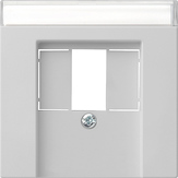 Gira Накладка телефонной розетки TAE+Стерео+USB с полем для надписи 0876015