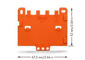 Купить WAGO Пластина для установки фиксирующего держателя 222-500 на плоском основании 222-505