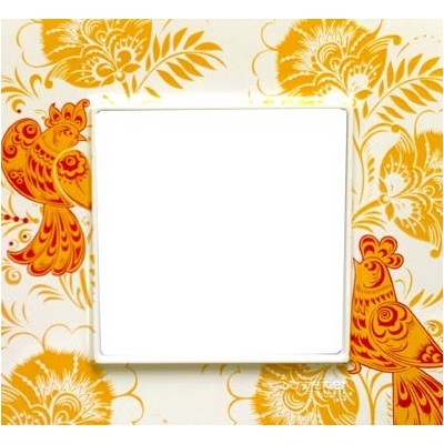 SE Unica Quadro Белый Гжель Рамка 1-ая (эксперимент) MGU2.702.18Q2