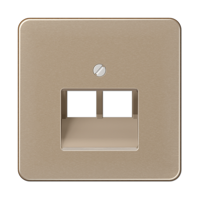 JUNG CD 500/CD plus Бронза Накладка 2-ой наклонной ТЛФ/комп розетки CD569-2UAGB