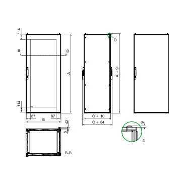 Купить SE SF Шкаф для электрооборудования 1200x600x600 NSYSF12660E