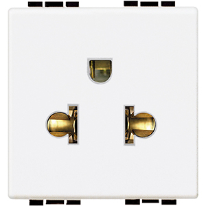 BT LL Белая Розетка силовая 2К+З, 16А, универсального стандарта N4126