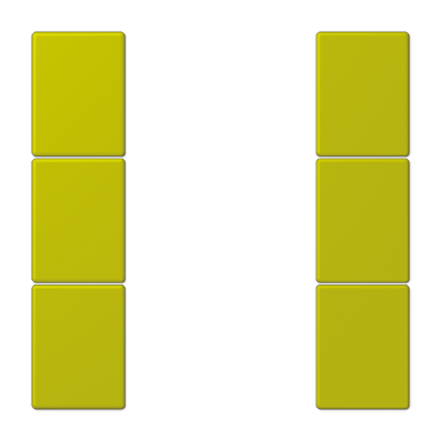 JUNG Набор накладок 3 группы для модулей F50 термопласт Les Couleurs® Le Corbusier LC503TSA4320F