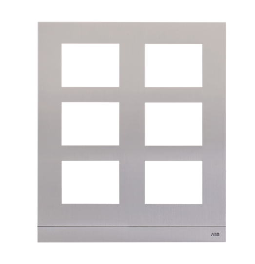 ABB Рамка станции вызова, размер 1/5, серебристый 2TMA070130A0015