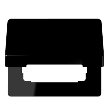 JUNG SL 500 Черная Крышка откидная для розеток и изделий 50х50 SL590KLSW