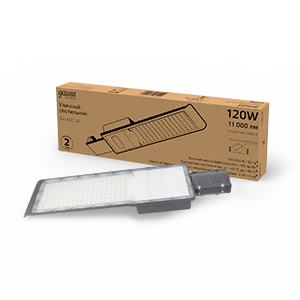Gauss Светильник уличный Avenue 120W 11000lm 3000K 190-250V IP65 546*170*67мм черный КСС "Ш" LED 1/5 629534120