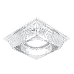 Gauss Светильник Glass Gu5.3 1/30 кристалл/хром CR053