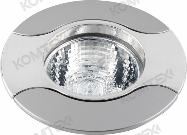 Comtech Storm Светильник галогеновый встраиваемый MR16 1x50W GU5.3 хром/мат.хром/хром P00615