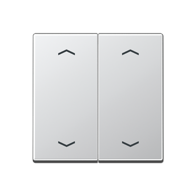 JUNG Клавиша для KNX кнопки, 2 группы, символы стрелки дюропласт алюминий A102PAL