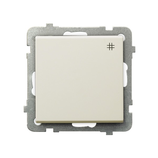 Ospel Sonata Бежевый Выключатель перекрестный (сх.7), без рамки ŁP-4R/m/27