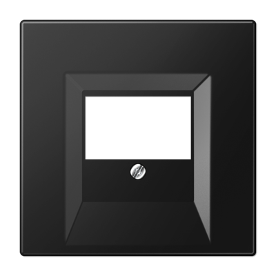 JUNG LS 990 Черный матовый Плата для USB-зарядных устройств и TAE-розеток, фиксация винтом LS969TSWM