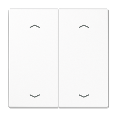 JUNG Клавиша для KNX кнопки, 2 группы, с символами "стрелки" дюропласт белый LS102PWW