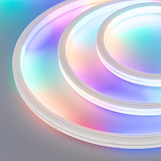 Arlight Герметичная лента DMX MOONLIGHT-5000S-SIDE-5060-84-24V RGB (12х17mm, 18W, IP67) (18 Вт/м, IP67) 031464