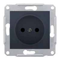 Купить SE Sedna Графит Розетка 1-я б/з без шторок 16А, 250В SDN2900170