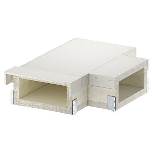 Купить OBO Bettermann T-образная секция огнестойкого кабельного канала 105x260 мм 7215648