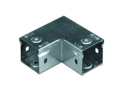 DKC Горизонтальный глухой угол 90 градусов 50х50, цинк-ламельный