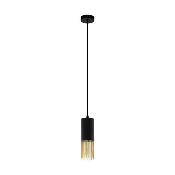 Eglo COUNUZULUS Подвес , 7x40W(E14), Ø105, H1100, сталь, черный, латунь 39642