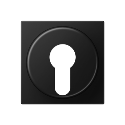 JUNG A Flow/A 550 Черный матовый Накладка на выключатель замочного механизма A528PLSWM