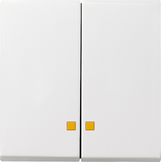 Gira S-55 Бел Клавиша 2-ая с подсветкой 063127