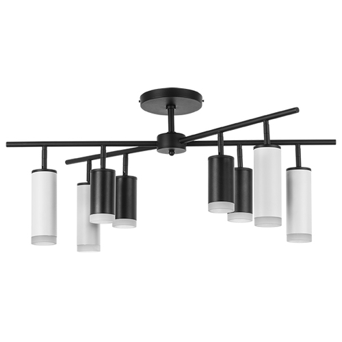 Lightstar LR7283748640 Люстра RULLO 8х50W GU10 ЧЕРНЫЙ/БЕЛЫЙ (571728+214437-4+214486-4+202430-8), шт