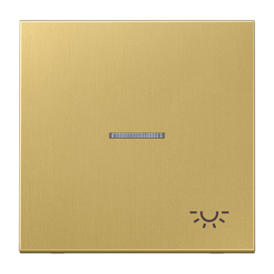 JUNG клавиша  с линзой, латунь Classic ME2990KO5LC