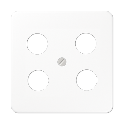 JUNG Крышка для SAT-TV-розетки с 4-мя гнездами белая CD561-4SAT1WW