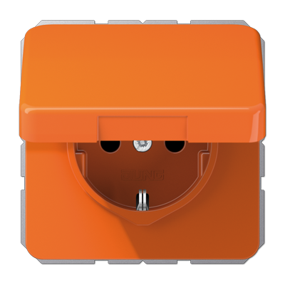 JUNG CD 500/CD plus Оранжевая Крышка откидная для розеток и изделий 50х50 CD590KLO