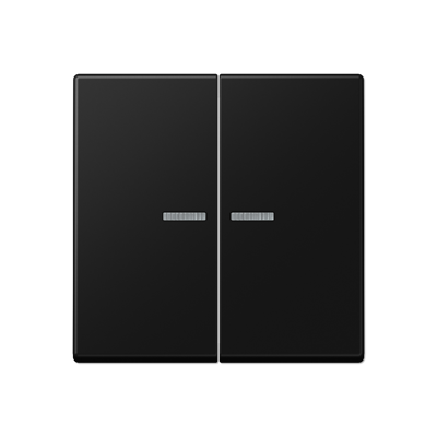 JUNG A Flow/A 550 Черный матовый Клавиша 2-ая с подсветкой A595KO5SWM