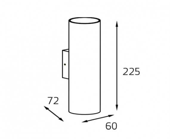 Купить ITALLINE DANNY W2 black светильник настенный