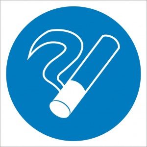 Знак пластик M15 "Курить здесь" (200x200) ГОСТ 12.4.026-2015 EKF PROxima